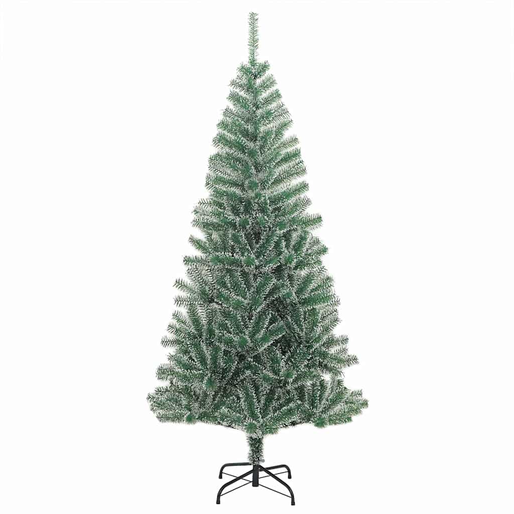 Tekoinen joulukuusi lumiflockilla ja LED-valolla 240 cm