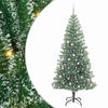 Tekoinen joulukuusi lumiflockilla ja LED-valolla 240 cm