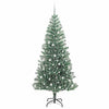 Tekoinen joulukuusi lumiflockilla ja LED-valolla 240 cm