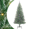 Tekoinen joulukuusi lumiflockilla ja LED-valolla 240 cm