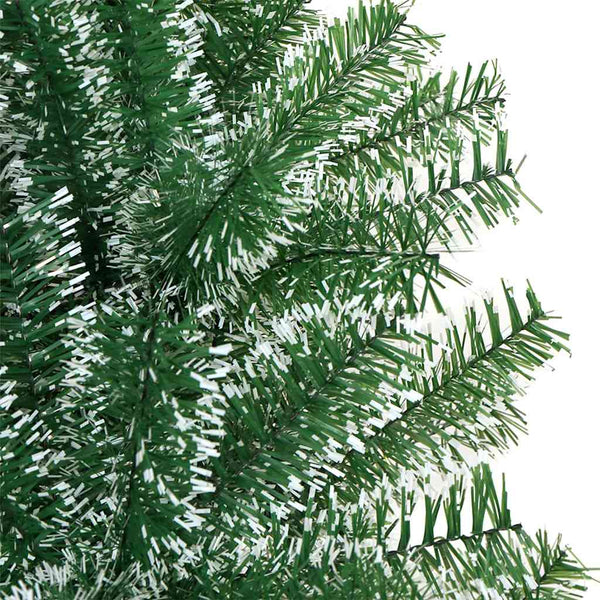 Tekoinen joulukuusi lumiflockilla ja LED-valolla 240 cm