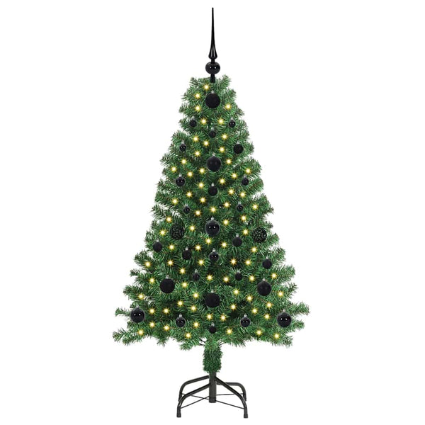 Tekojoulukuusi Vihreä 120 cm PVC:tä ja Terästä ja Muovia