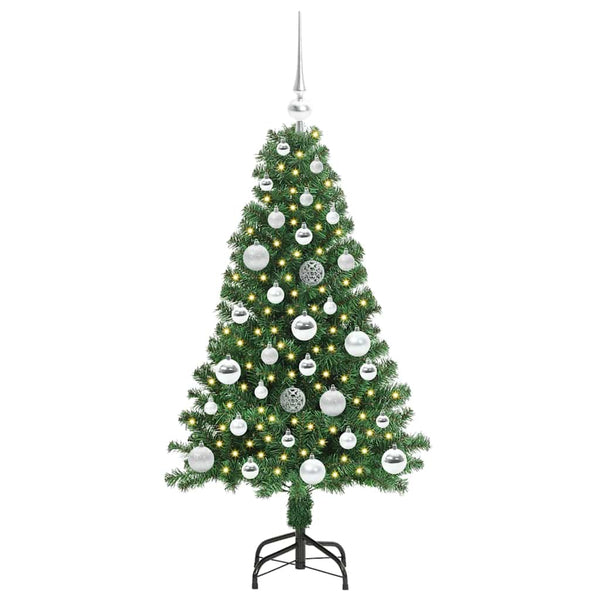 Tekojoulukuusi Vihreä 120 cm PVC:tä ja Terästä ja Muovia
