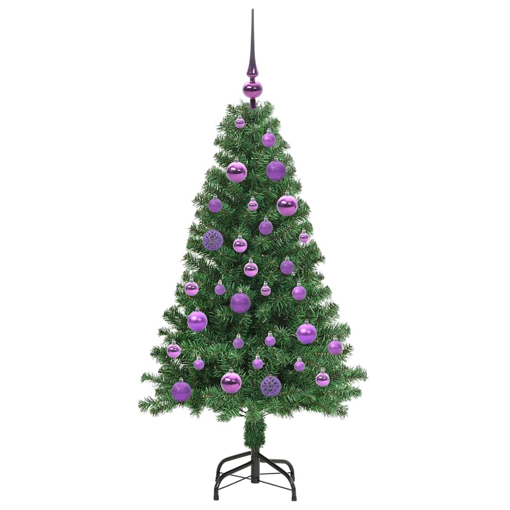 Tekojoulukuusi Vihreä 120 cm PVC:tä ja Terästä ja Muovia