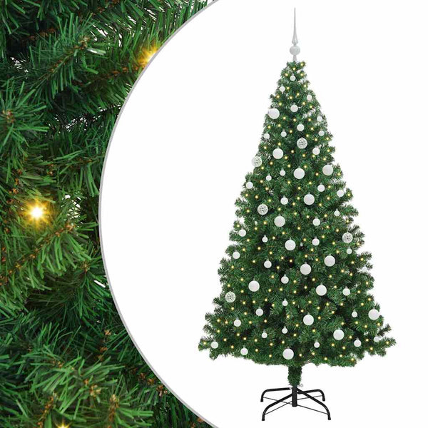 Joulukuusi LED-valoilla 180 cm 300 LEDiä Lämpimän Valkoinen