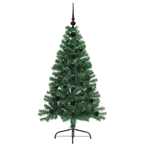 Tekokuituinen Esivalmistettu Joulukuusi Vihreä 120 cm