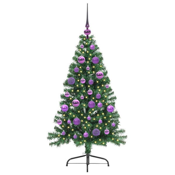 Tekokuituinen Esivalmistettu Joulukuusi Vihreä 120 cm