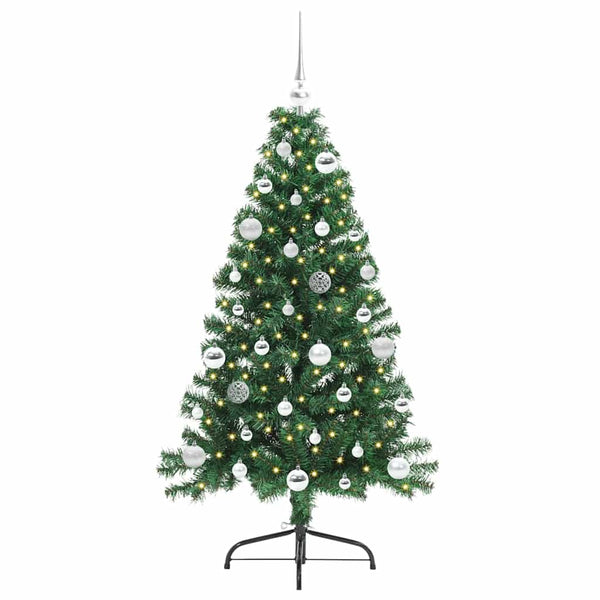 Tekokuituinen Esivalmistettu Joulukuusi Vihreä 150 cm