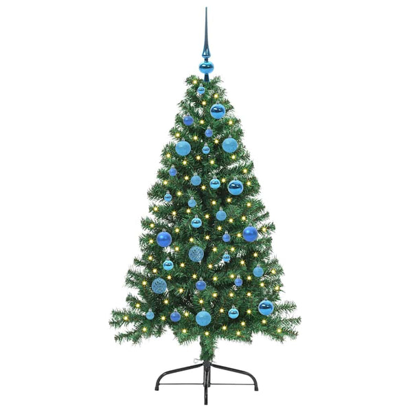 Tekokuituinen Esivalmistettu Joulukuusi Vihreä 150 cm