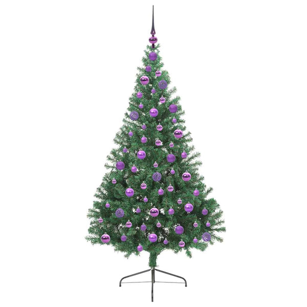 Tekokuituinen Esivalmistettu Joulukuusi Vihreä 180 cm