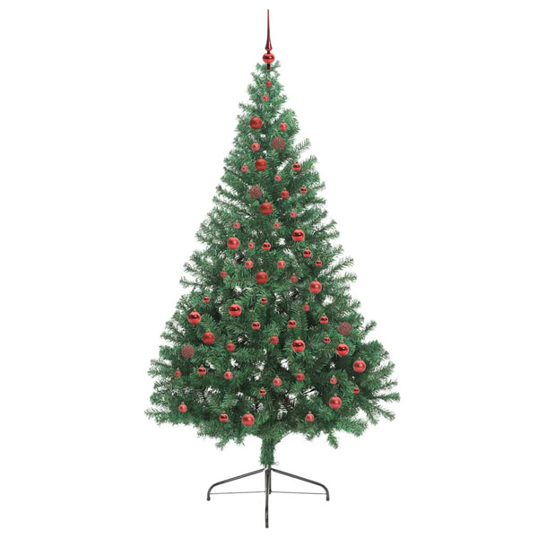Tekokuituinen Esivalmistettu Joulukuusi Vihreä 210 cm