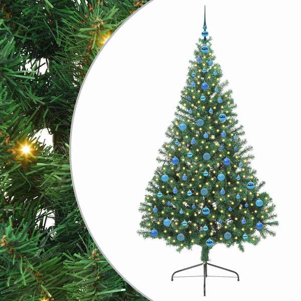 Tekokuituinen Esivalmistettu Joulukuusi Vihreä 210 cm