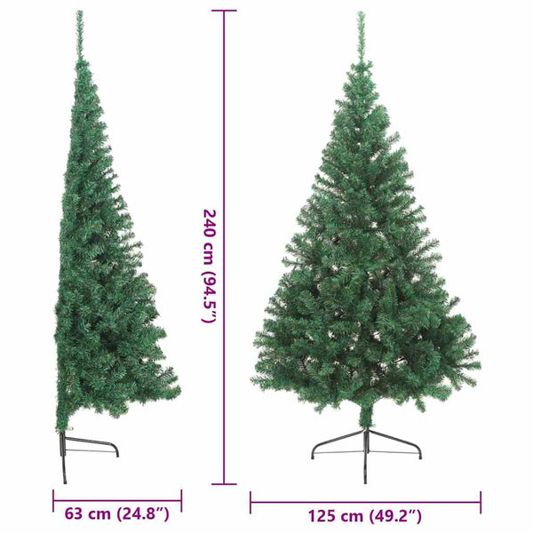 Tekokuituinen Esivalmistettu Joulukuusi Vihreä 240 cm