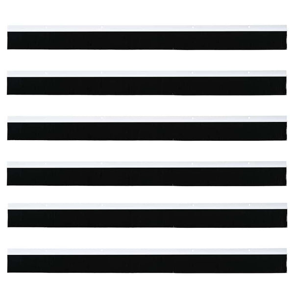 Oven harjasulku 100 cm 6 pcs kierteellinen Valkoinen