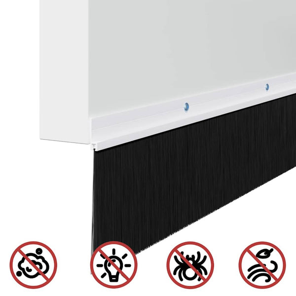 100 cm kierteellinen oven harjasulku Valkoinen 12 pcs