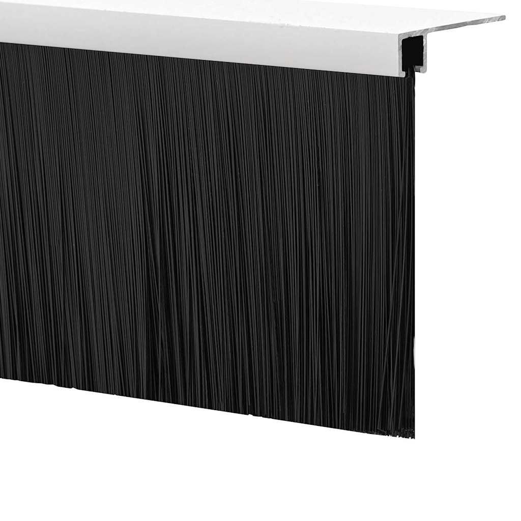 Kierteellinen oven harjasulku 6 kpl 100 cm Alumiiniseos