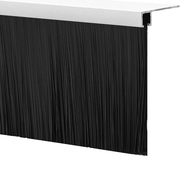 Kierteellinen harjasulku oven 100 cm Valkoinen 12 kpl