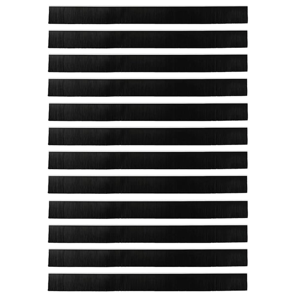 12 kpl kierteellinen oven harjasulku Valkoinen 100 cm