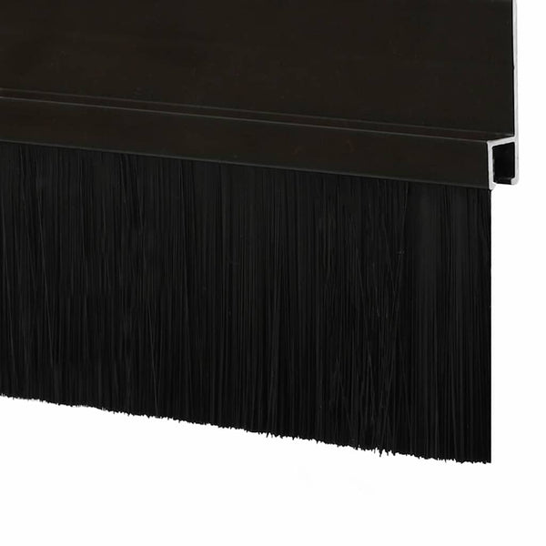 Musta 6 kpl oven harjatiivisteet itsekiinnittyvät 100 cm