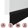 Oven harjatiivisteet 6 kpl Musta itsekiinnittyvät 100 cm