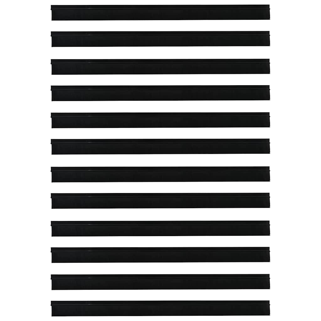 Mustat oven harjatiivisteet 12 kpl 100 cm itsekiinnittyvänä