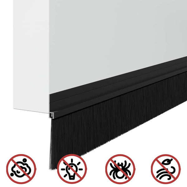Mustat oven harjatiivisteet 12 kpl 100 cm itsekiinnittyvänä