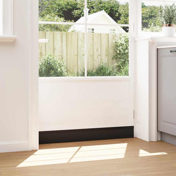 12 kpl mustia itsekiinnittyviä oven harjatiivisteitä 100 cm