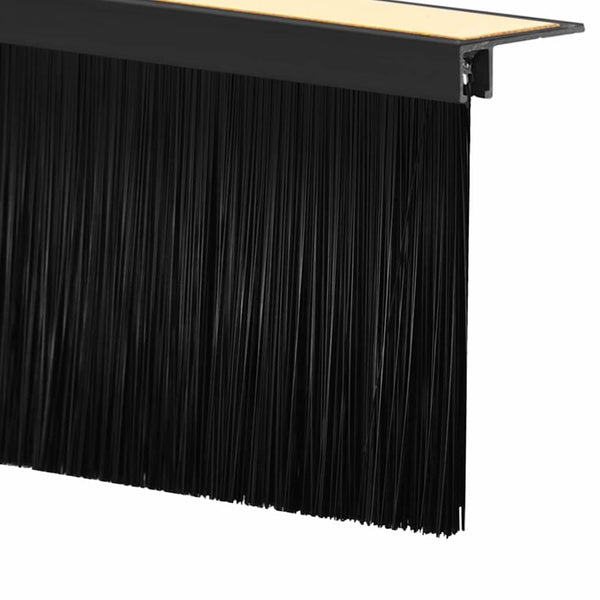 Itsekiinnittyvät harjatiivisteet 100 cm Musta 2 kpl
