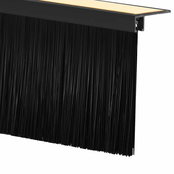 100 cm itsekiinnittyvät oven harjatiivisteet mustana 12 kpl