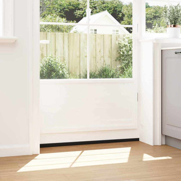 100 cm itsekiinnittyvät oven harjatiivisteet mustana 12 kpl