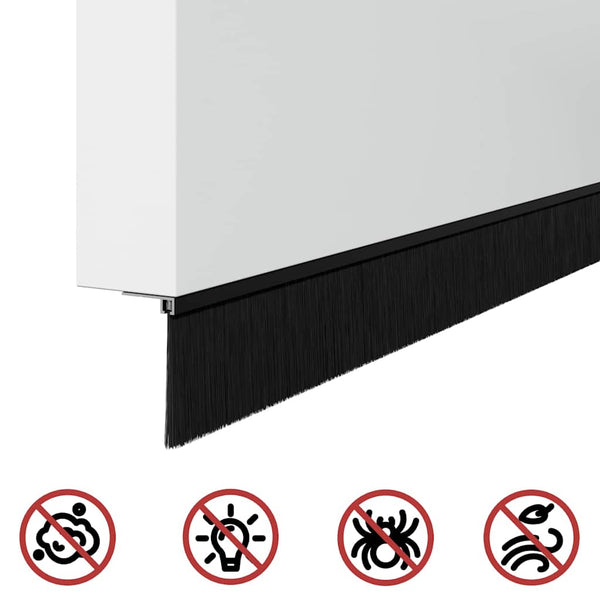 Oven harjatiivisteet mustat 100 cm itsekiinnittyvänä 12 kpl