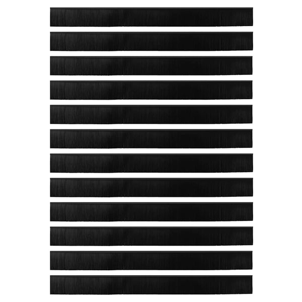 12 kpl itsekiinnittyviä oven harjatiivisteitä mustana 100 cm