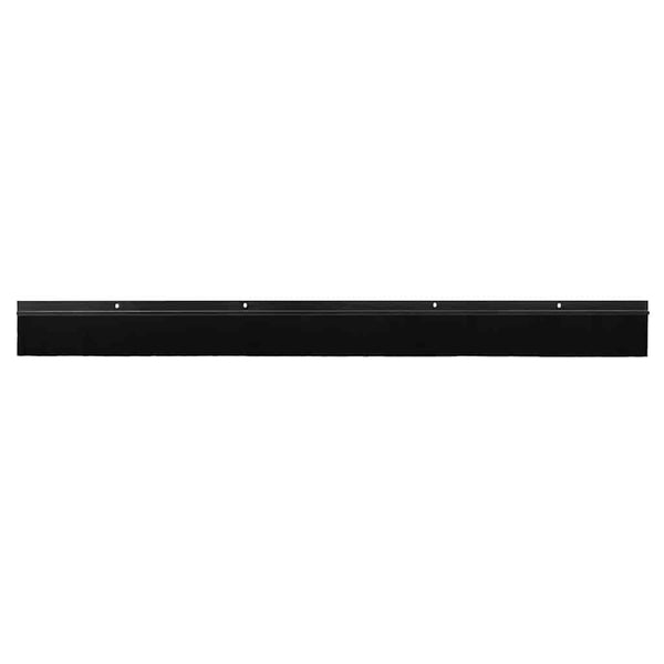 Kierteellinen harjasulku oven 2 pcs Musta 100 cm Alumiiniseos