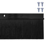 Kierteellinen harjasulku oven 2 pcs Musta 100 cm Alumiiniseos