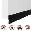 Alumiiniseos kierteellinen oven harjasulku 100 cm musta 6 pcs