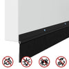 Mustat kierteelliset oven harjasulkuset 12 kpl 100 cm Alumiiniseos
