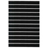 Alumiiniseoksinen kierteellinen oven harjasulku 100 cm Musta 12 kpl
