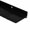 Oven harjasulku 2 pcs kierteellinen Musta 100 cm Alumiiniseos
