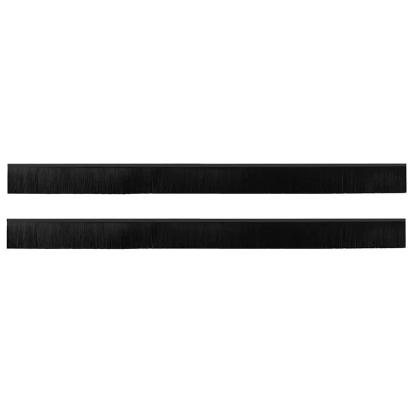 Harjasulku kierteellinen oven 2 kpl Musta 100 cm Alumiiniseos