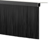 Musta kierteellinen oven harjasulku 100 cm 12 kpl Alumiiniseos