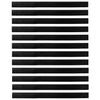 Kierteellinen oven harjasulku Musta 100 cm 12 pcs Alumiiniseos
