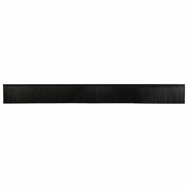 Alumiiniseoksesta valmistettu kierteellinen oven harjasulku 12 kpl Musta 100 cm