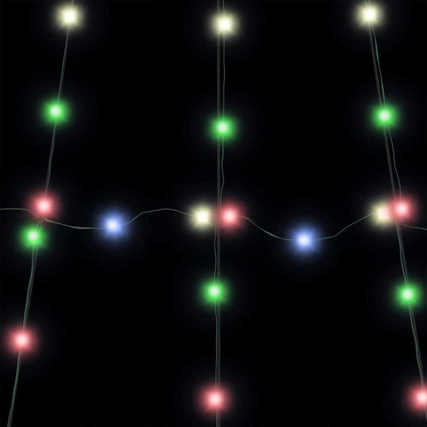 LED-joulukuusi maapistokkeilla Monivärinen 511 cm Metalli