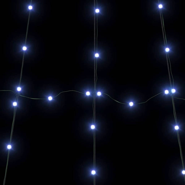 LED-joulukuusi maapistokkeilla Sininen 511 cm Metalli