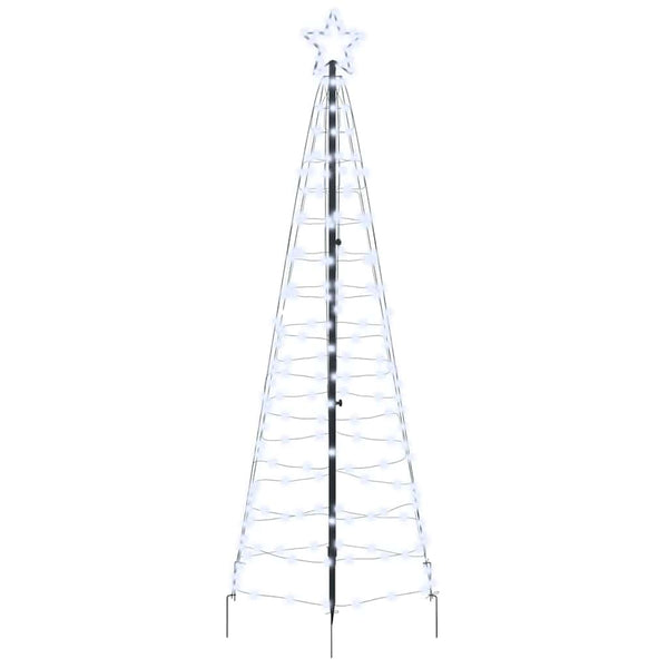 LED-joulupuu 250 cm 390 LEDiä Kylmän Valkoinen Teräs