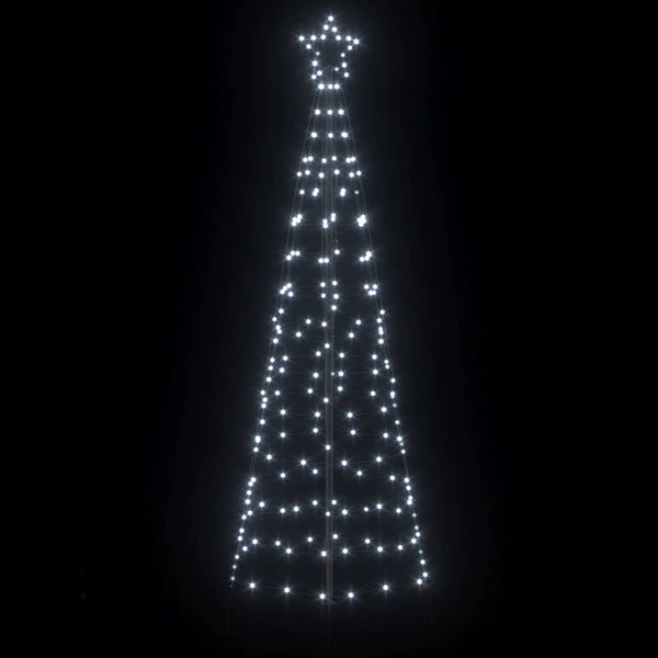 LED-joulupuu 250 cm 390 LEDiä Kylmän Valkoinen Teräs