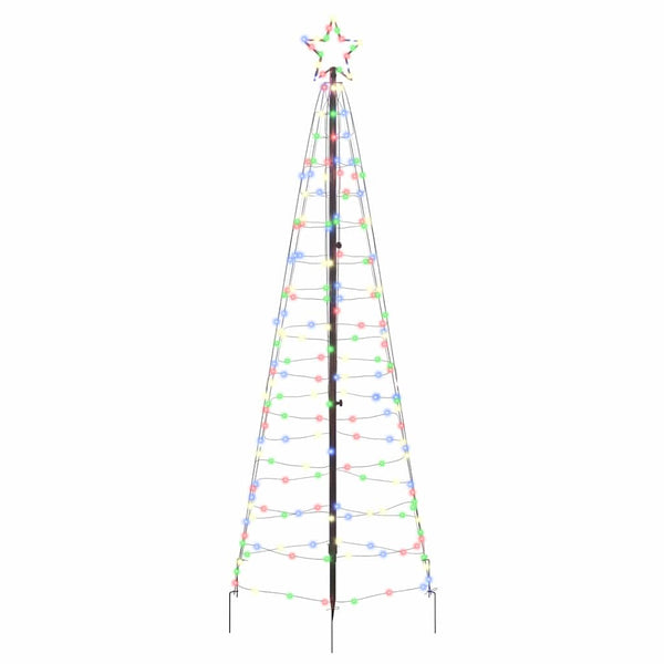 LED-joulupuu EKENAS 250 cm 390 LEDiä Monivärinen Teräs