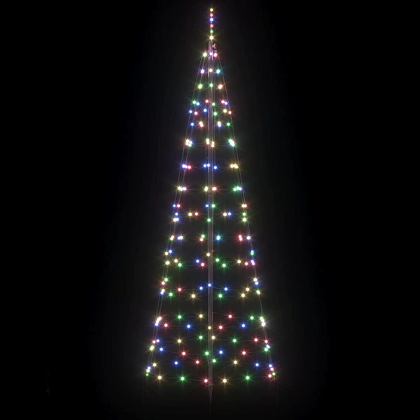LED-joulupuu EKENAS 250 cm 390 LEDiä Monivärinen Teräs