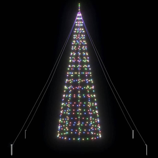 LED-joulupuu EKENAS 400 cm 800 LEDiä Monivärinen Teräs