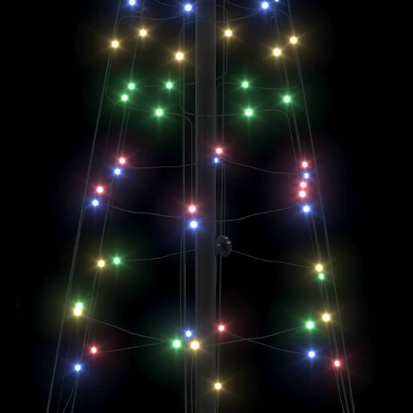 LED-joulupuu EKENAS 250 cm 390 LEDiä Monivärinen Teräs
